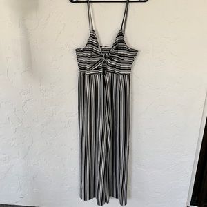 Stretchy striped jumpsuit